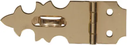 5/8  Solid Brass Decorative Hasp 1