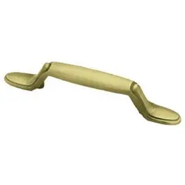 5-In. Antique Brass Spoon Foot Cabinet Pull 1