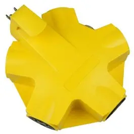 5-Outlet Adapter, Yellow 1