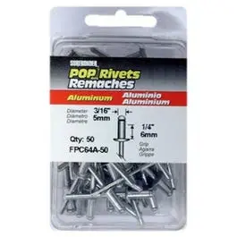 50-Pack Medium Aluminum Rivets 1