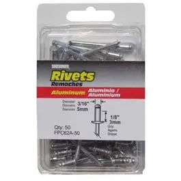 50-Pack Short Aluminum Rivets 1