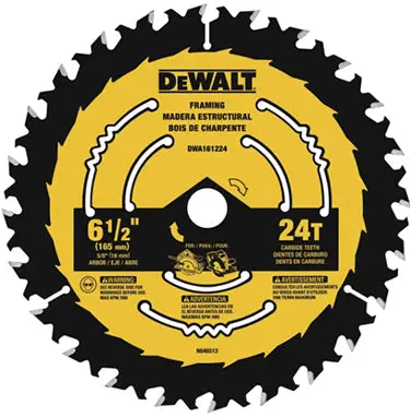 6 1/2" 24T Bla Ck & Yellow Blade 1