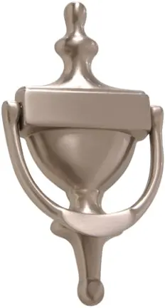 6-1/2  Satin Nickel Doorknocker 1