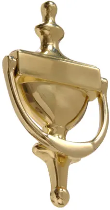 6-1/2  Solid Brass Door Knocker 1