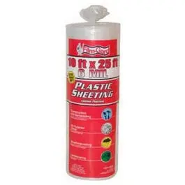 6-Mil Polyethylene Sheeting, Clear, 10 X 25-Ft. 1