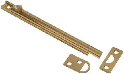 6  Solid Brass Surface Bolt 1