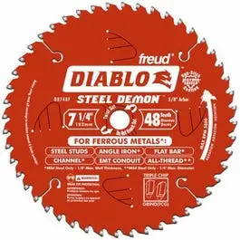 7-1/4-In. 48-Tpi Ferrous Metal-Cutting Saw Blade 1