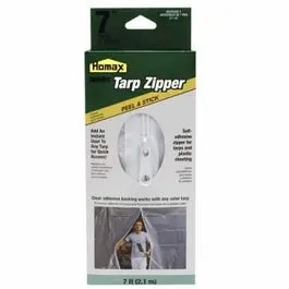 7-Ft. Peel 'N Stick Tarp Zipper Door 1