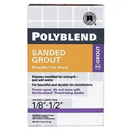 7-Lb. Snow White Sanded Polyblend Grout 1