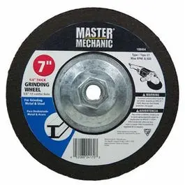 7 X 1/4 X 5/8-Inch Metal Grinding Wheel 1