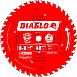 8.25-In. 40-Tpi Diablo Finishing Blade 1
