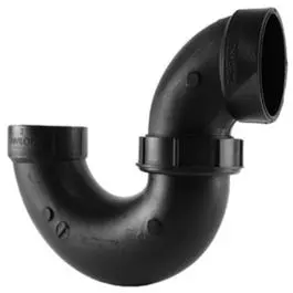 Abs/Dwv P-Trap With Union Less Clean Out,1-1/2-In. 1