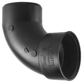 Abs/Dwv Pipe Fitting, 90-Degree Street Ell, 1.5-In. 1
