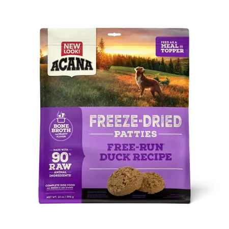 Acana Freeze Dried Patties Duck Recipe Dog Food & Topper 1