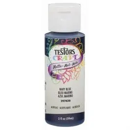 Acrylic Craft Paint, Matte Navy Blue, 2-Oz. 1