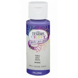 Acrylic Craft Paint, Matte Purple, 2-Oz. 1