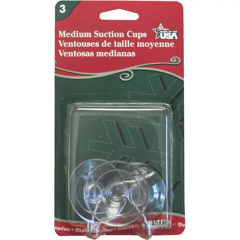 Adams 1-3/4 In. 1 Lb. Holding Capacity Suction Cup (3-Pack) 1