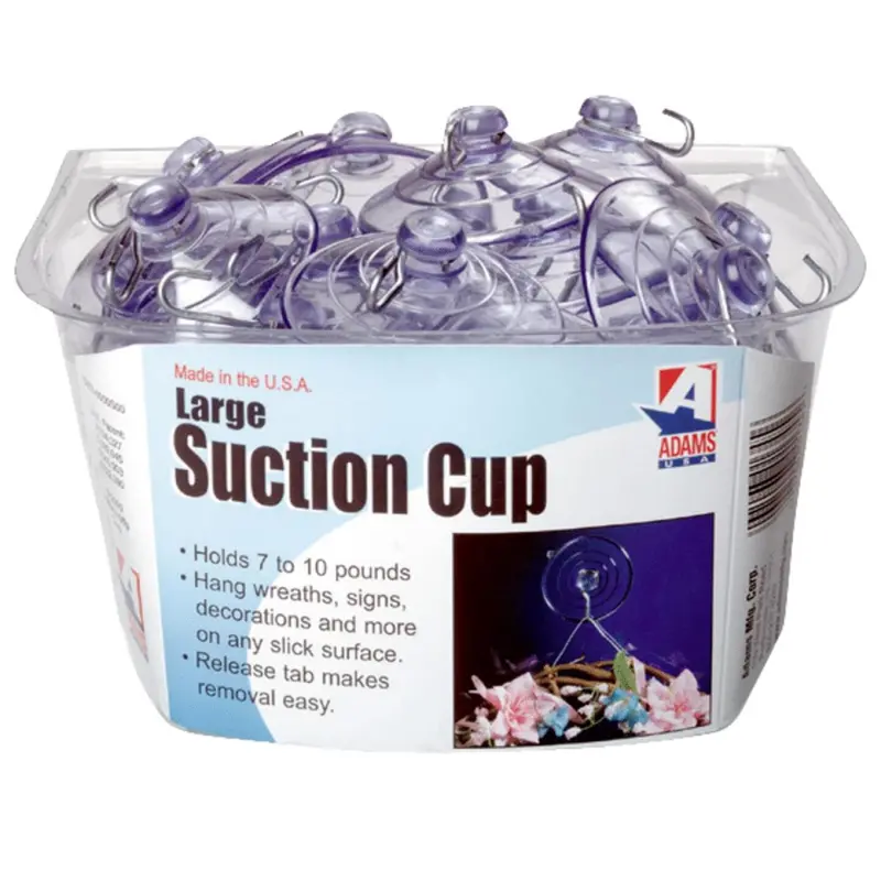 Adams Bulk Counter Display Of 2-1/2 In. 10 Lb. Holding Capacity Suction Cup With Hook 1