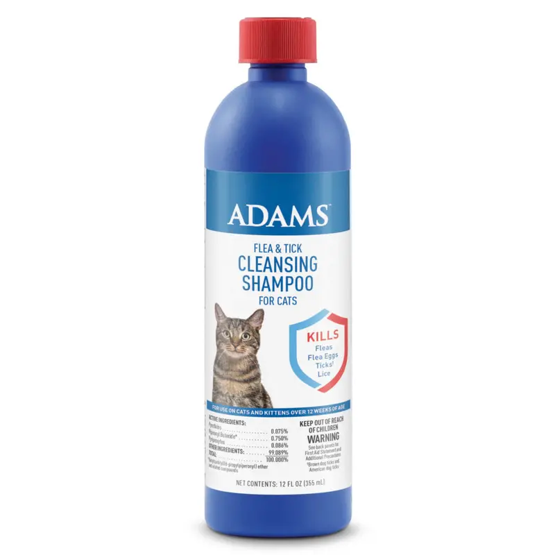 Adams Flea & Tick Cleansing Shampoo For Cats 1