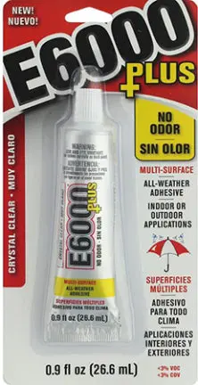 Adhesive E6000 Plus .9 Oz Cl 1