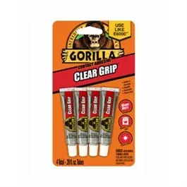 Adhesive Tubes, Clear Grip, .2-Oz., 4-Pk. 1