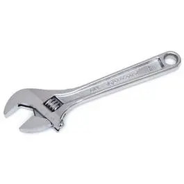 Adjustable Wrench, Chrome, 10-In. 1