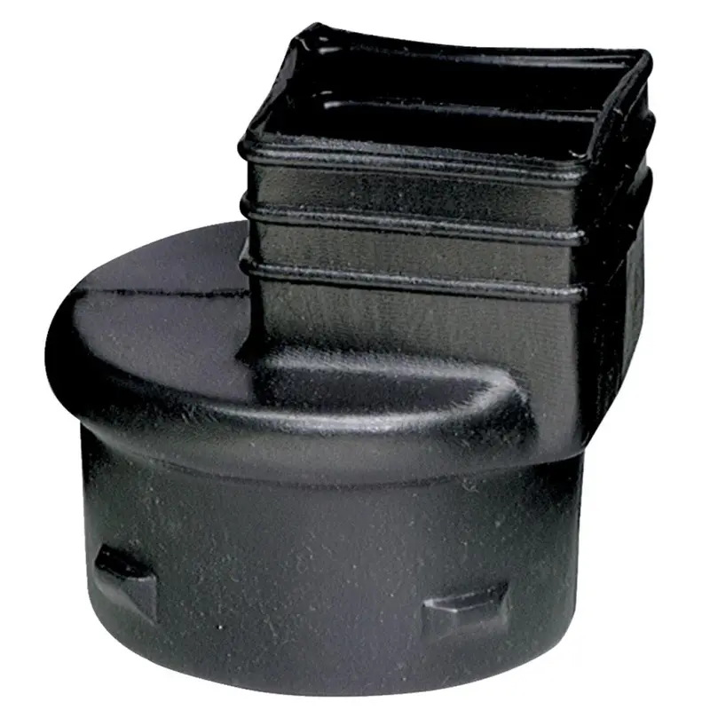 Advanced Basement 3 In. X 4 In. X 4 In. Polyethylene Corrugated To Downspout Barb X Female Adapter 1