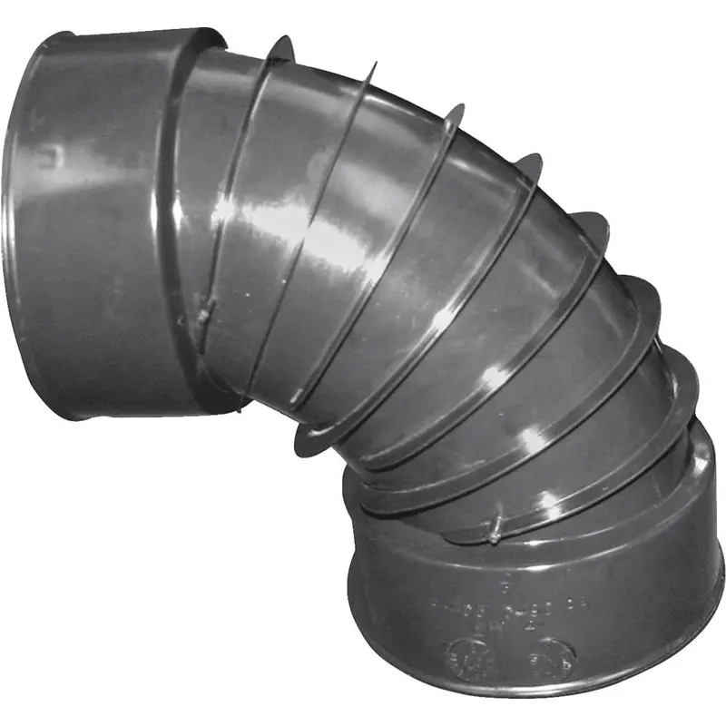 Advanced Basement 4 In. 90 Deg Plastic Corrugated Elbow 1