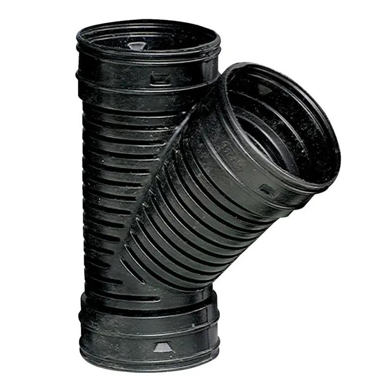 Advanced Basement 4 In. Plastic Corrugated Wye 1