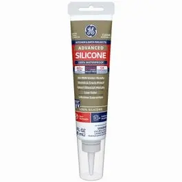 Advanced Silicone 2 Kitchen & Bath Sealant , Clear, 2.8-Oz. Squeeze Tube 1
