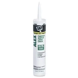 Alex Acrylic Latex Caulk, White, 10.1-Oz. 1
