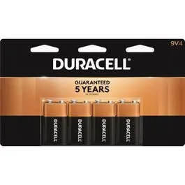 Alkaline Batteries, 9-Volt, 4-Pk. 1