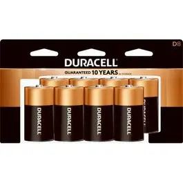 Alkaline Batteries, D, 8-Pk. 1