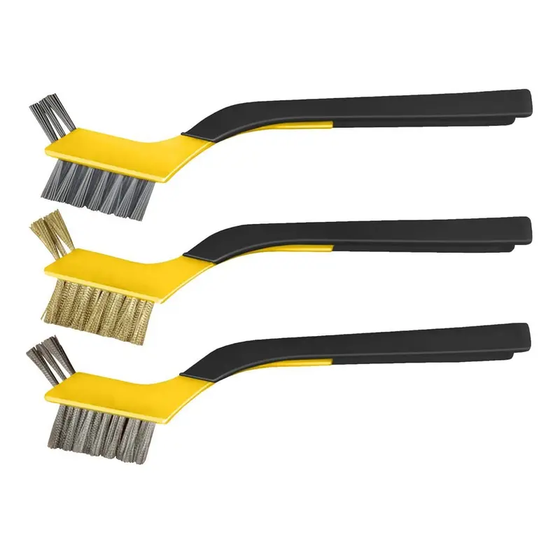 Allway Soft Grip Mini Brush Set, Clip-Strip, 1 Set/Labelled  1/2 In. W X 7 In. L 1
