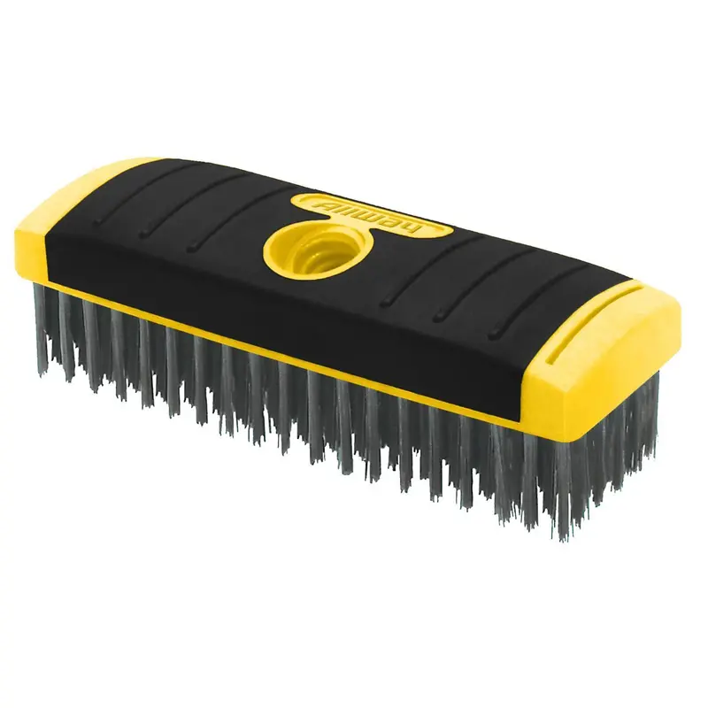 Allway Tools (Sb619) 6×19 Sg Carbon Steel Wire Brush- Scrub Brush Block, Labelled 1
