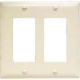 Almond 2 Decorator Opening Nylon Wall Plate 1