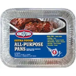 Aluminum Barbecue Pans, 4-Pk. 1