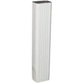 Aluminum Downspout Extension, White, 2 X 3 X 15-In. 1