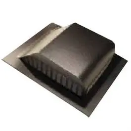 Aluminum Roof Louver, Black, 8-In. 1