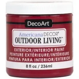 Americana Decor Outdoor Living Craft Paint, Ladybug, 8-Oz. 1