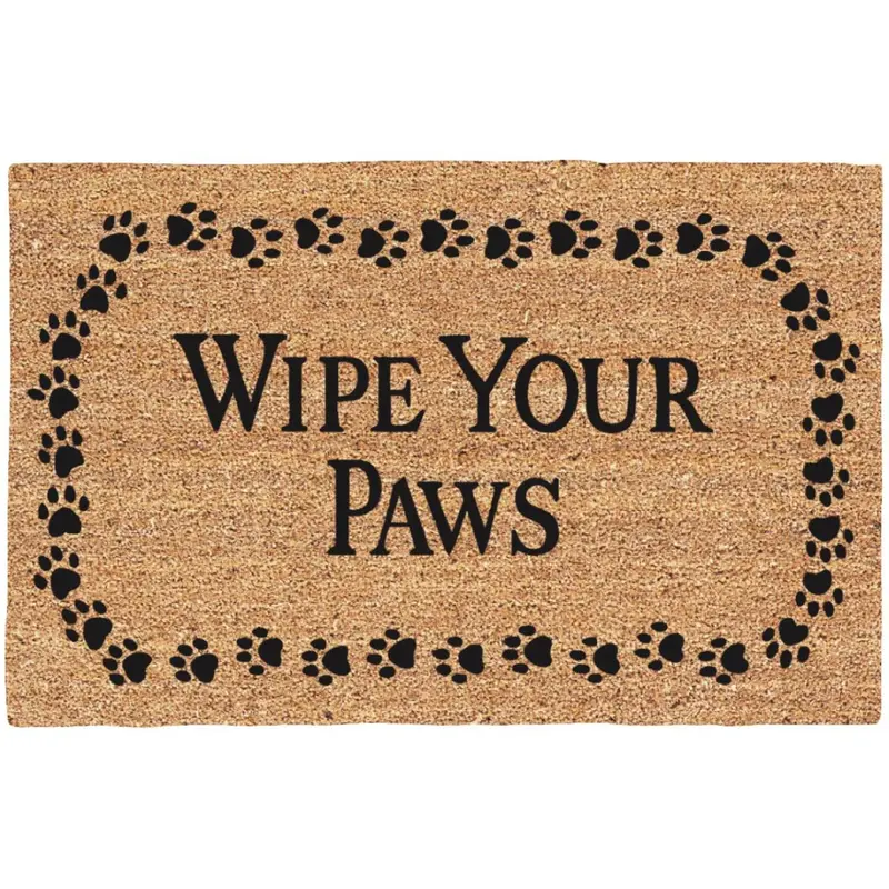 Americo Home Wipe Your Paws 18 In. X 30 In. Coir/Vinyl Door Mat 1