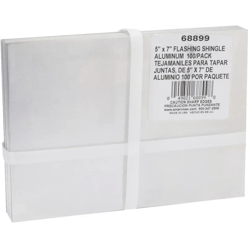 Amerimax 5 In. X 7 In. Mill Aluminum Step Flashing Shingle (100 Count) 1