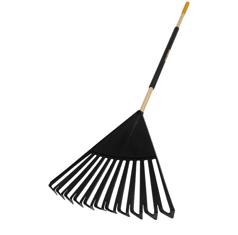 Ames 24" Poly Clog Free Leaf Rake 1