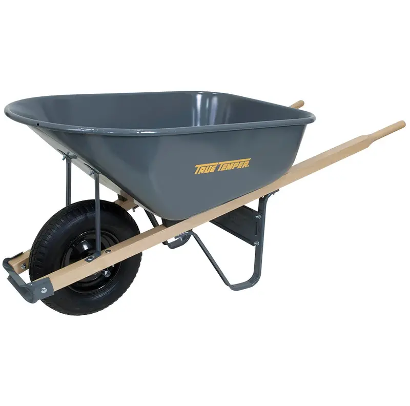 Ames True Temper 6 Cubic Foot Steel Wheelbarrow 1
