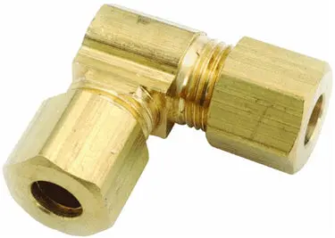 Anderson Metals Elbow Compression Brass 90-Degree 3/8" 1