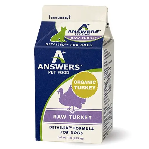 Answers Pet Food Detailed Turkey Formula For Dogs - Carton 1