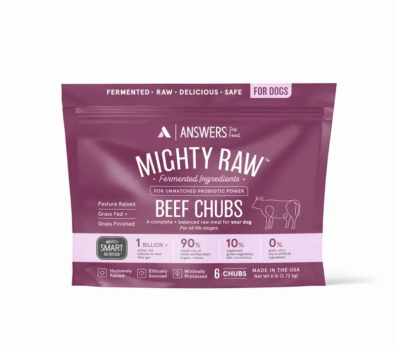 Answers Pet Food Mighty Raw Beef For Dogs 1
