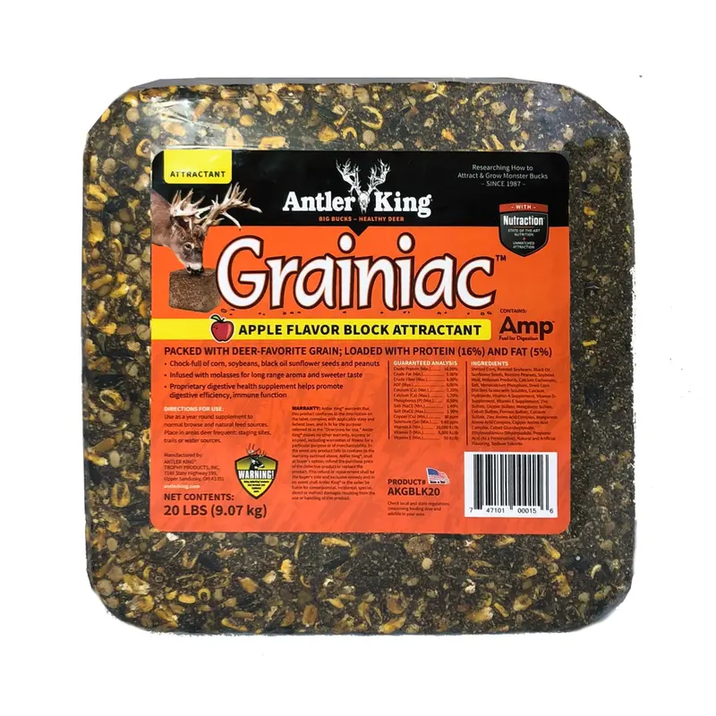 Antler King Grainiac Apple Flavor Block Attractant 1