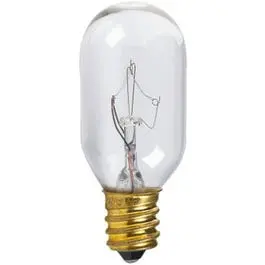 Appliance Light Bulb, Clear Tubular, 15-Watts 1