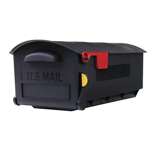 Architectural Mailboxes Patriot Large Post Mount Mailbox, Black 1